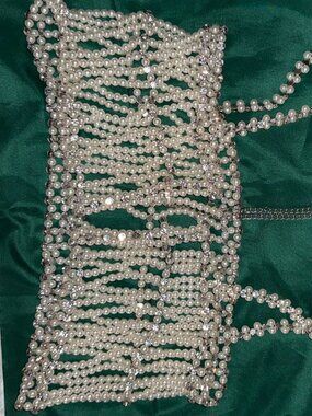 Pearl Embellished Crop Top